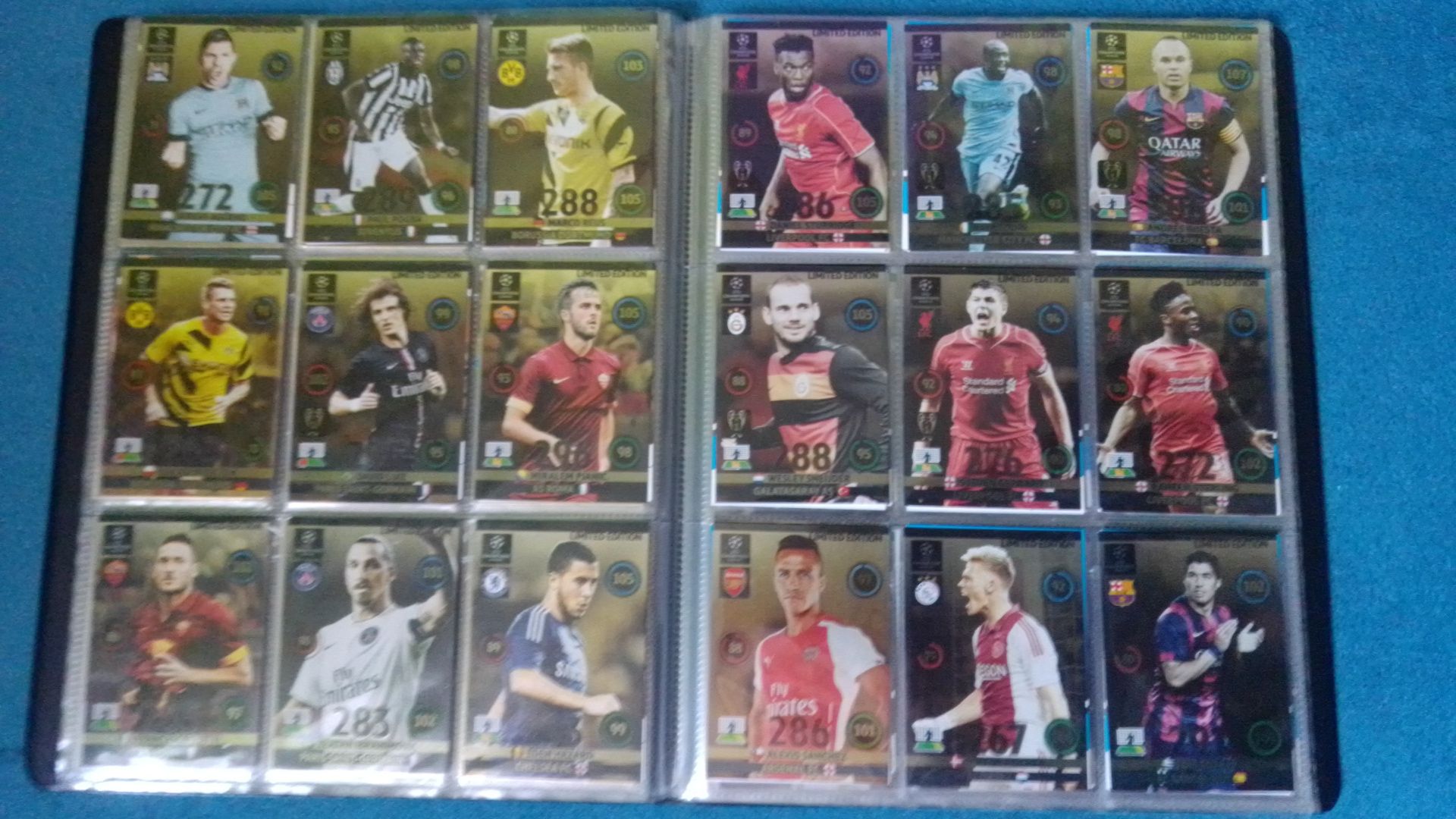 karty limited edition champions league 2014 Panini 2015