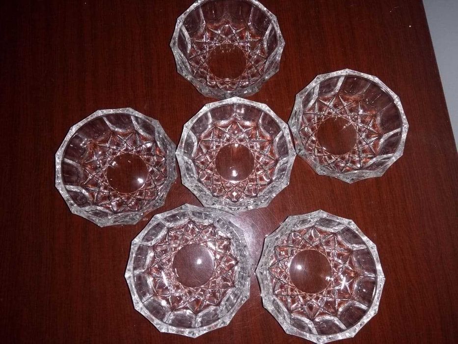 Набор маленьких хрустальных салатников 6шт 80-х г. СССР. Цена за набор