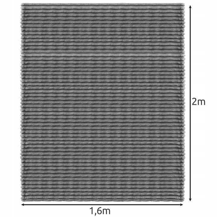 Koc Narzuta Pled na Łóżko Miękki Gruby Ciepły XXL Dwuosobowy 160x200cm