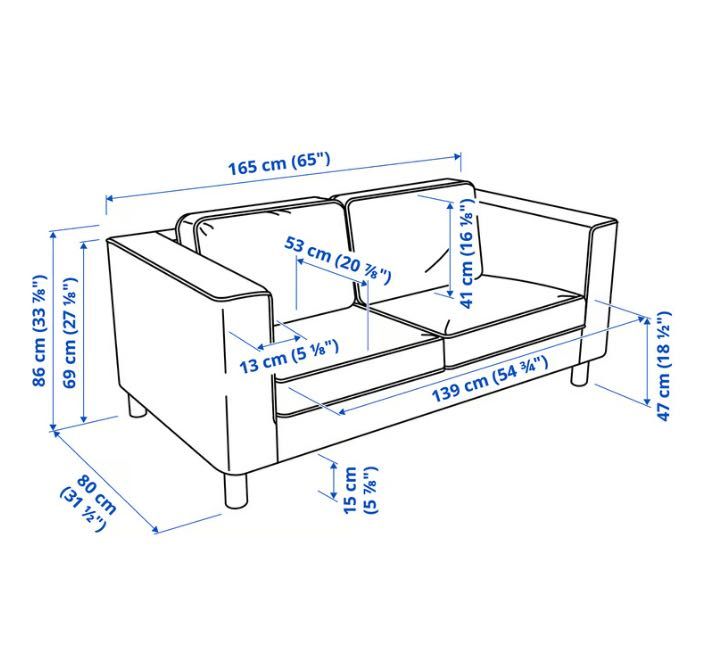 Sofa Parup Gunnared beżowy 2-osobowa IKEA