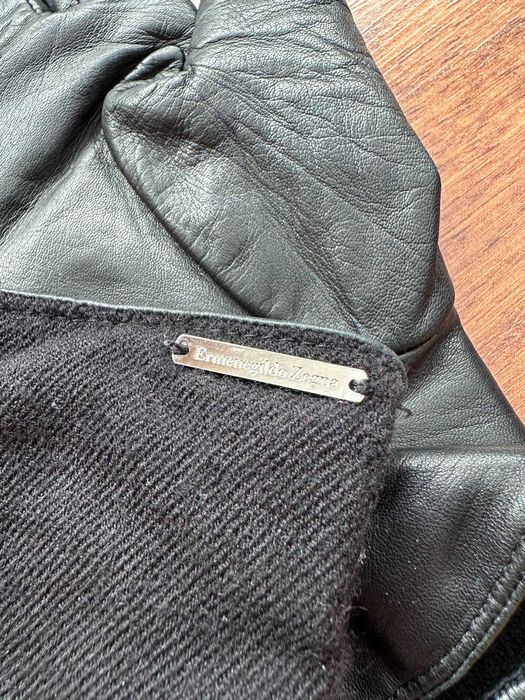 Luvas Zegna Originais – Couro e Caxemira – Made in Italy