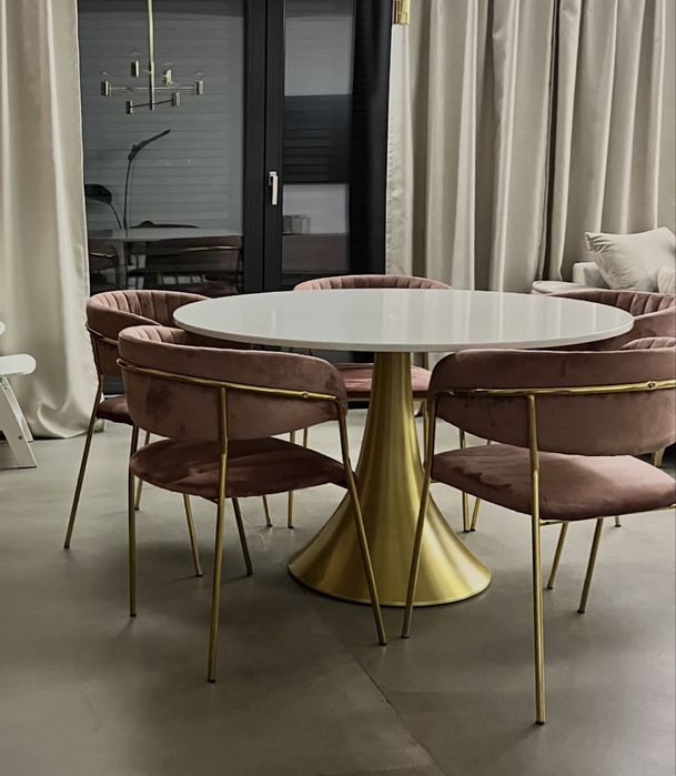 Stół westwing blat z naturalnego kamienia