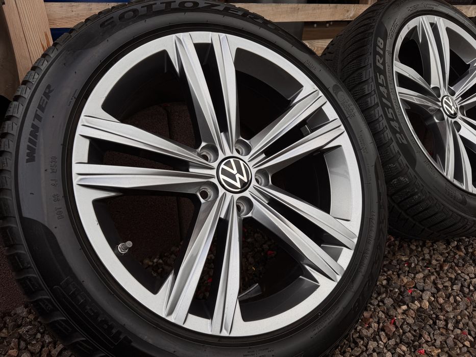 Felgi Koła 18 5x112 VW Oryginał Arteon Passat Tiguan Opony Zimowe