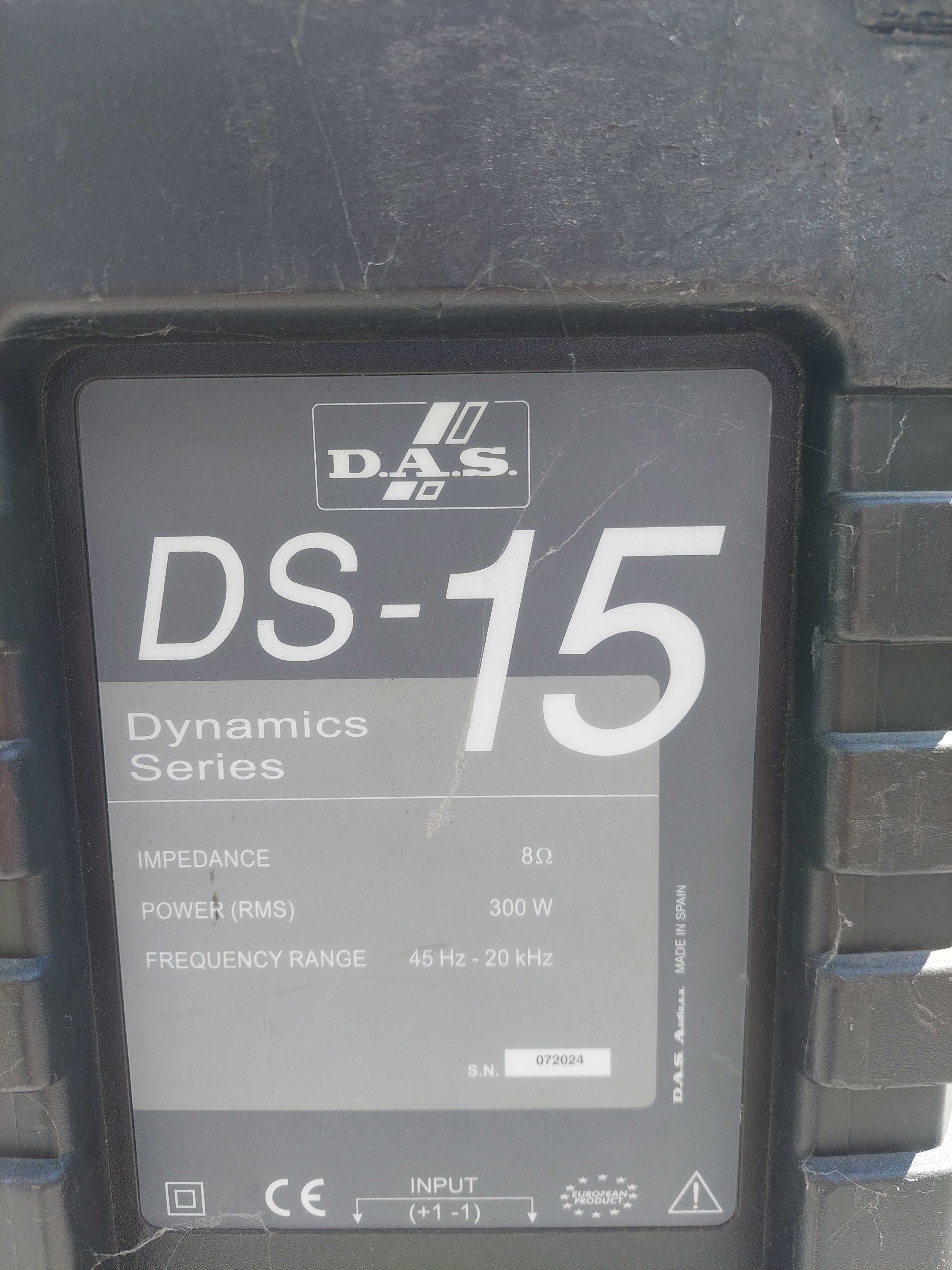 Kolumna, Głośnik DAS DS-15 300W 8ohm, M-5, Eminence Kappa Pro 15