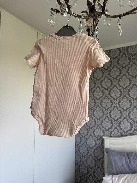 Body na krótki rękaw w prążek Little Dutch 74 80 cm