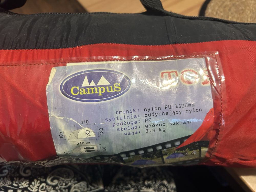 Namiot Campus czerwony nylon