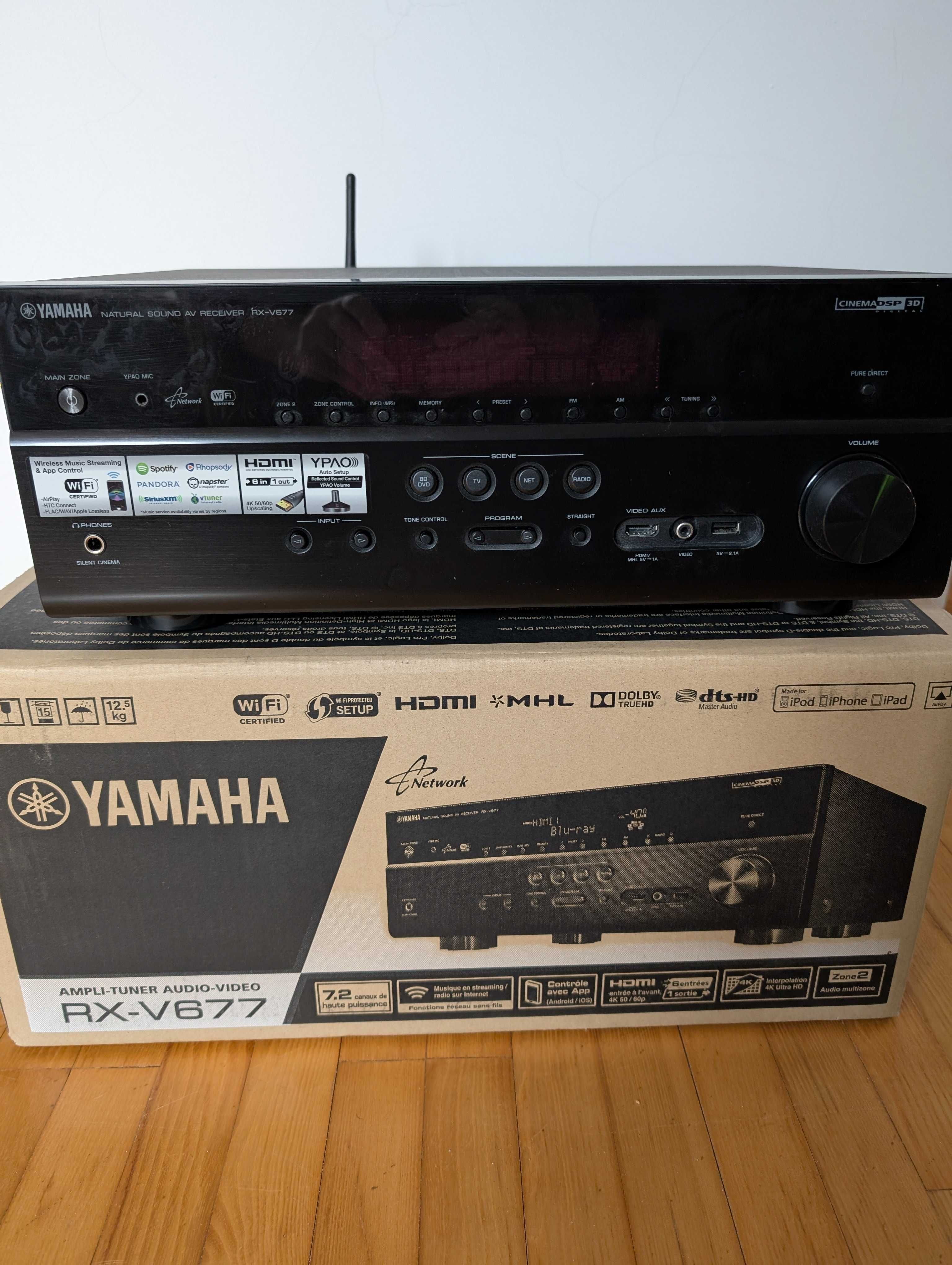 Amplituner Yamaha RX-V 677 - 7.2 kanałowy