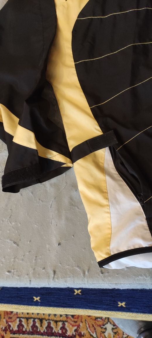 Dres dresik bluza ZIP rozpinana zamek złota kurtka oversize vintage