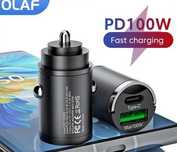 Ładowarka samochodowa Olaf mini 100w PD QC