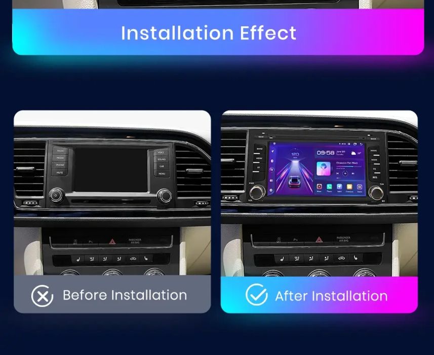 Rádio 7" android Seat Leon 2012-20 Mk3 CARPLAY WIFI GPS 2/32GB SELADO