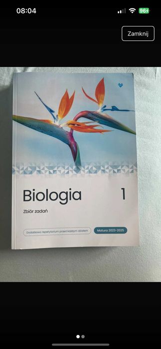 Biomedica Biologia Zbiór zadań Matura tom 1