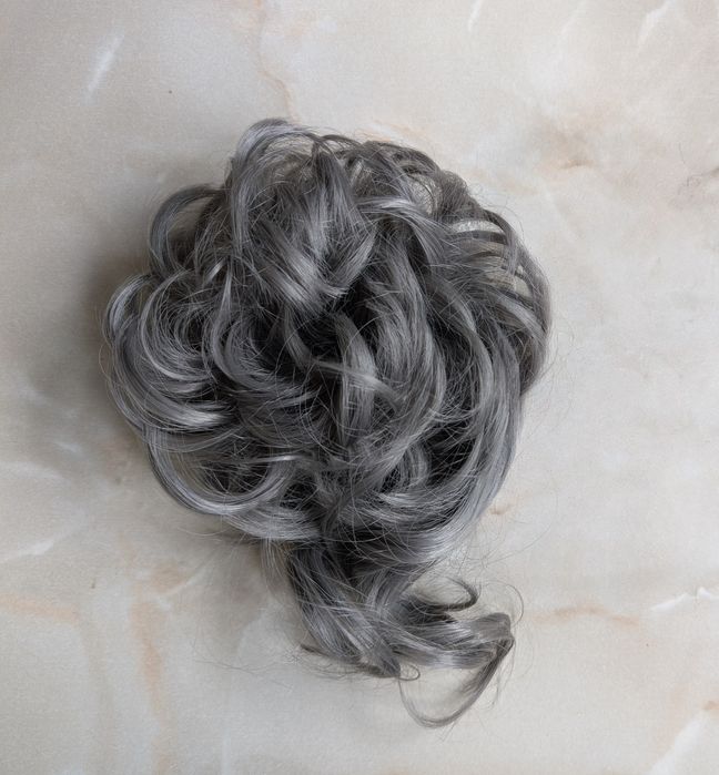 Шиньон пучок волосы на резинке