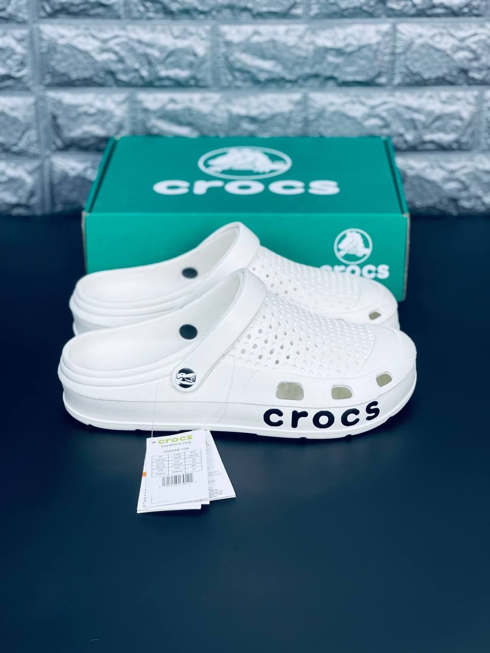 МУЖСКИЕ кроксы Crocs шлёпанцы Крокс белого цвета 40-45