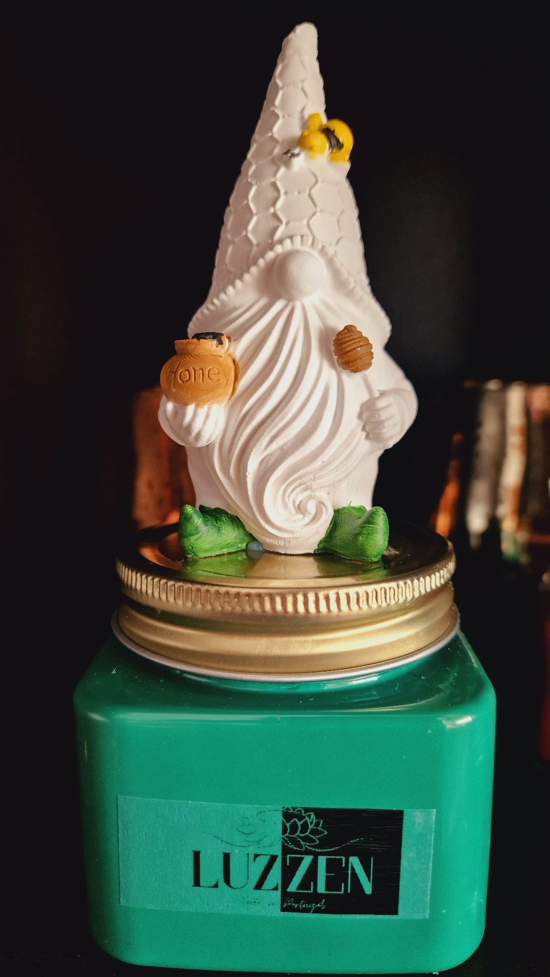 Vela Aromática com tema natalício