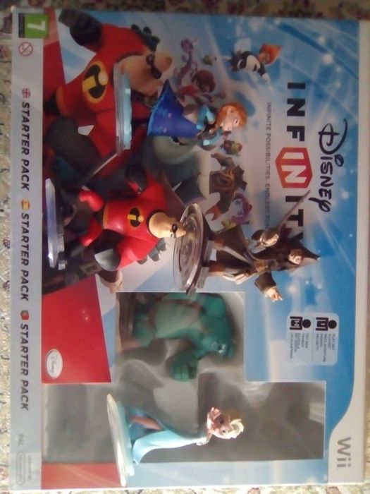 Starter pack Disney Infinity Wii mais Elsa e Anna (5figuras)