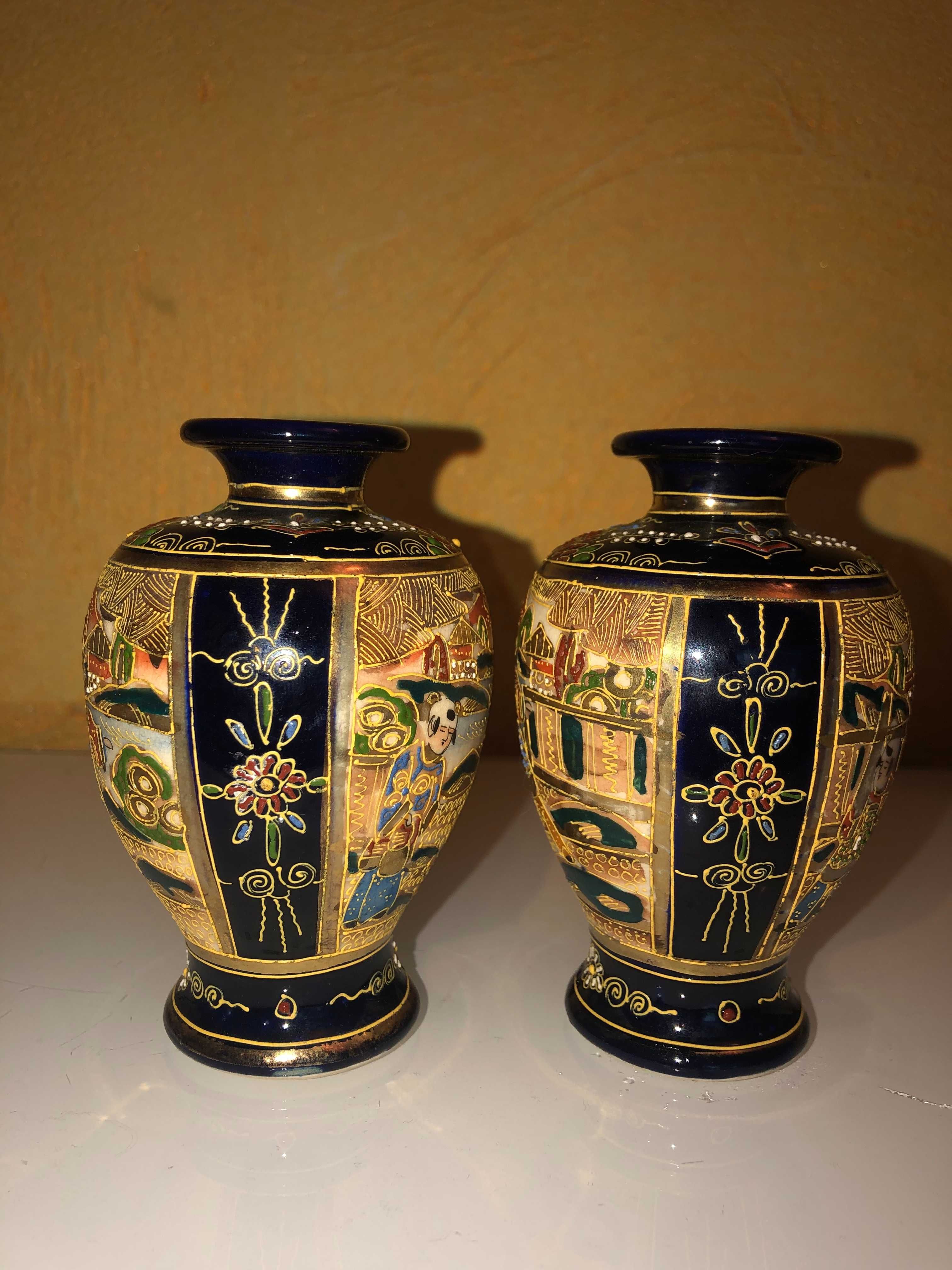Японские фарфоровые вазы Сацума (Satsuma)