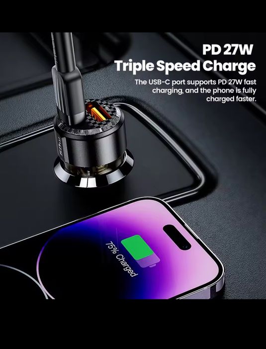 Ładowarka samochodowa 2x30W