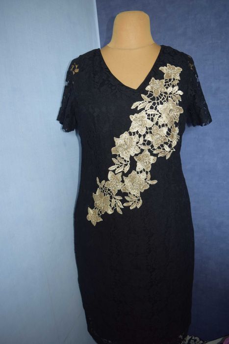 Joanna Hope Piękna sukienka koktajlowa koronkowa nowa_46