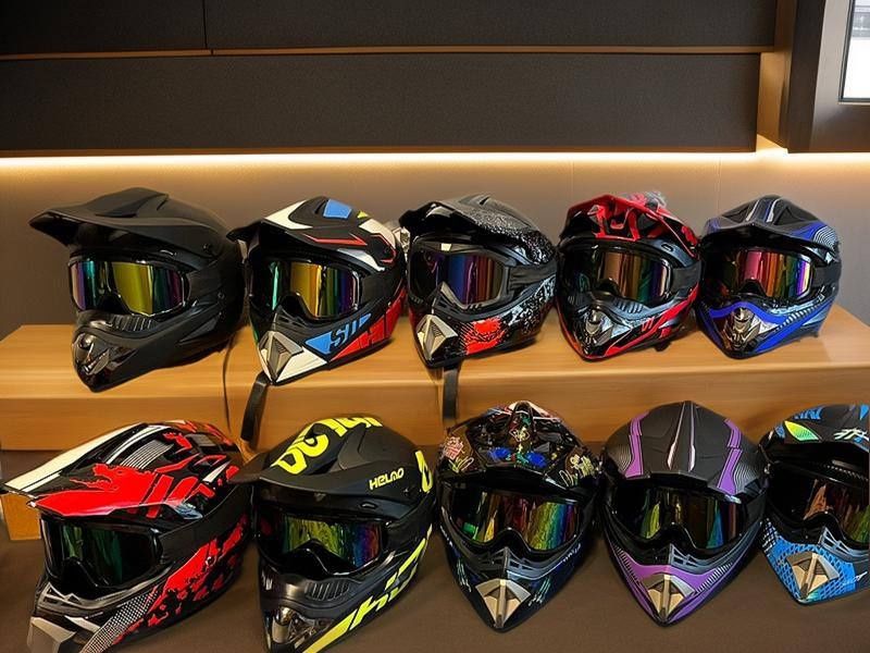 Шлем с очками 1650грн