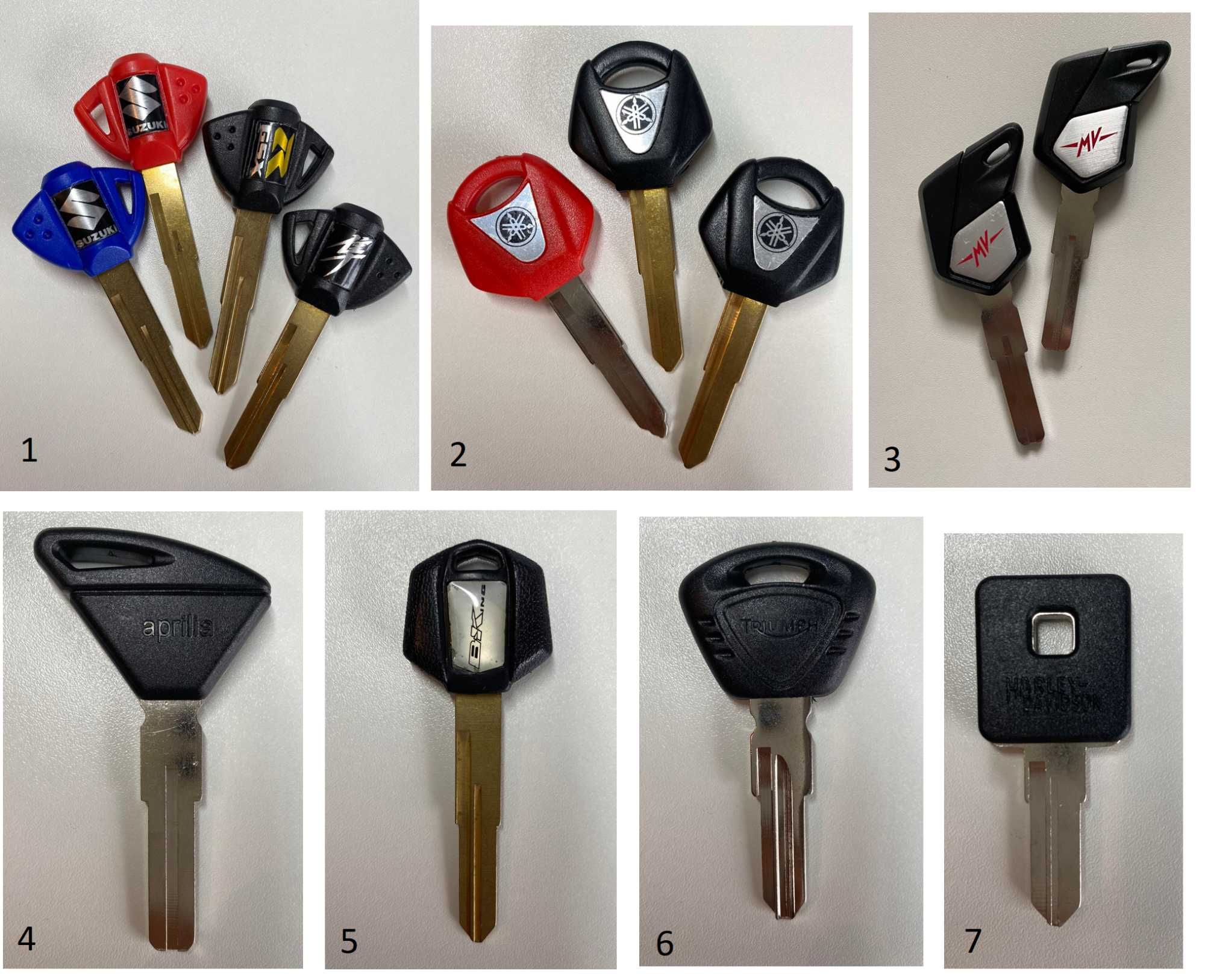 Ключ заготовка Suzuki Yamaha Mv Agusta Aprilia Triumph HARLEY DAVIDSON