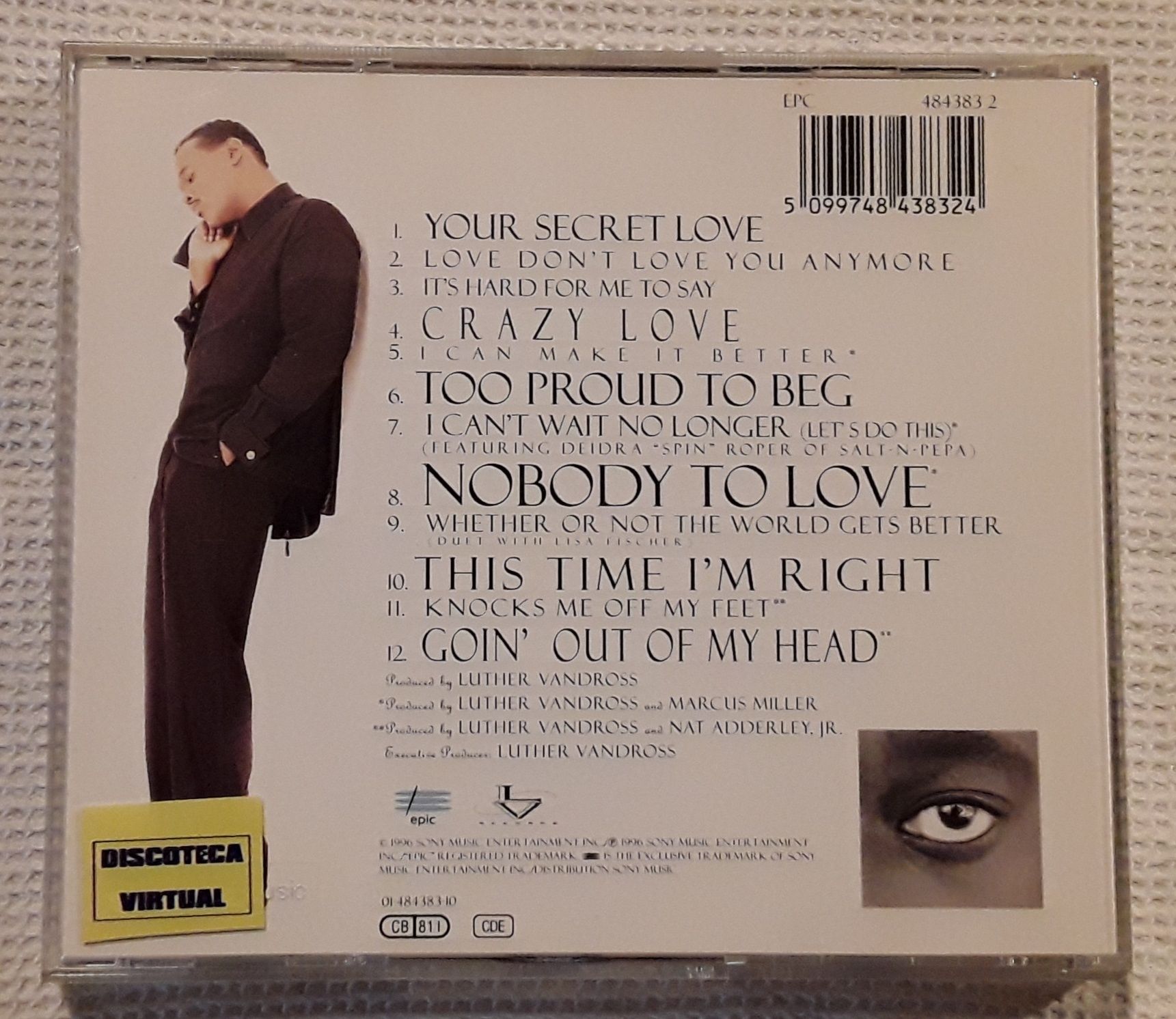 CD Luther Vandross - Your Secret Love