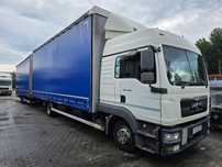 MAN 12.250  Zestaw man tgl 12.250 plus przyczepa przejazdowy 7.7 + 7.7