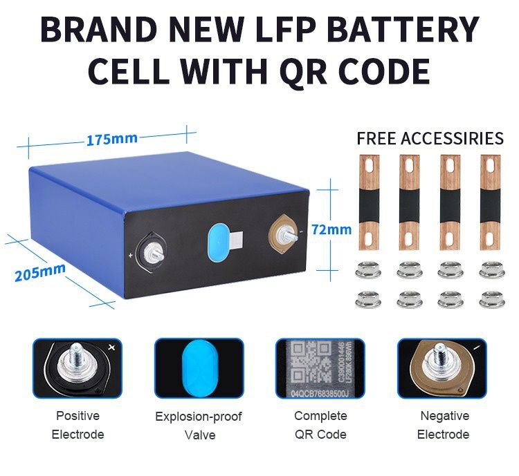 Bateria lítio grade A LF280K V3 6000 ciclos