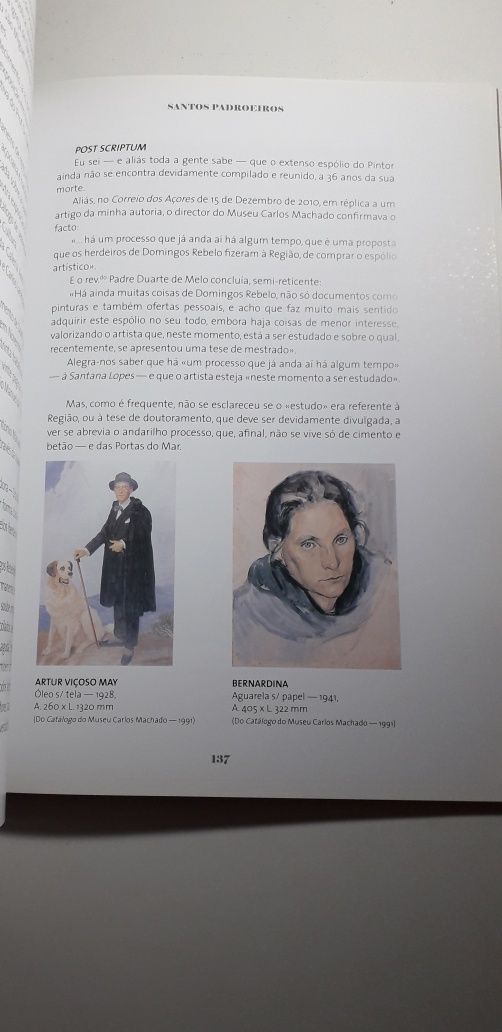 Santos Padroeiros - Manuel Ferreira (Assinado pelo autor)
