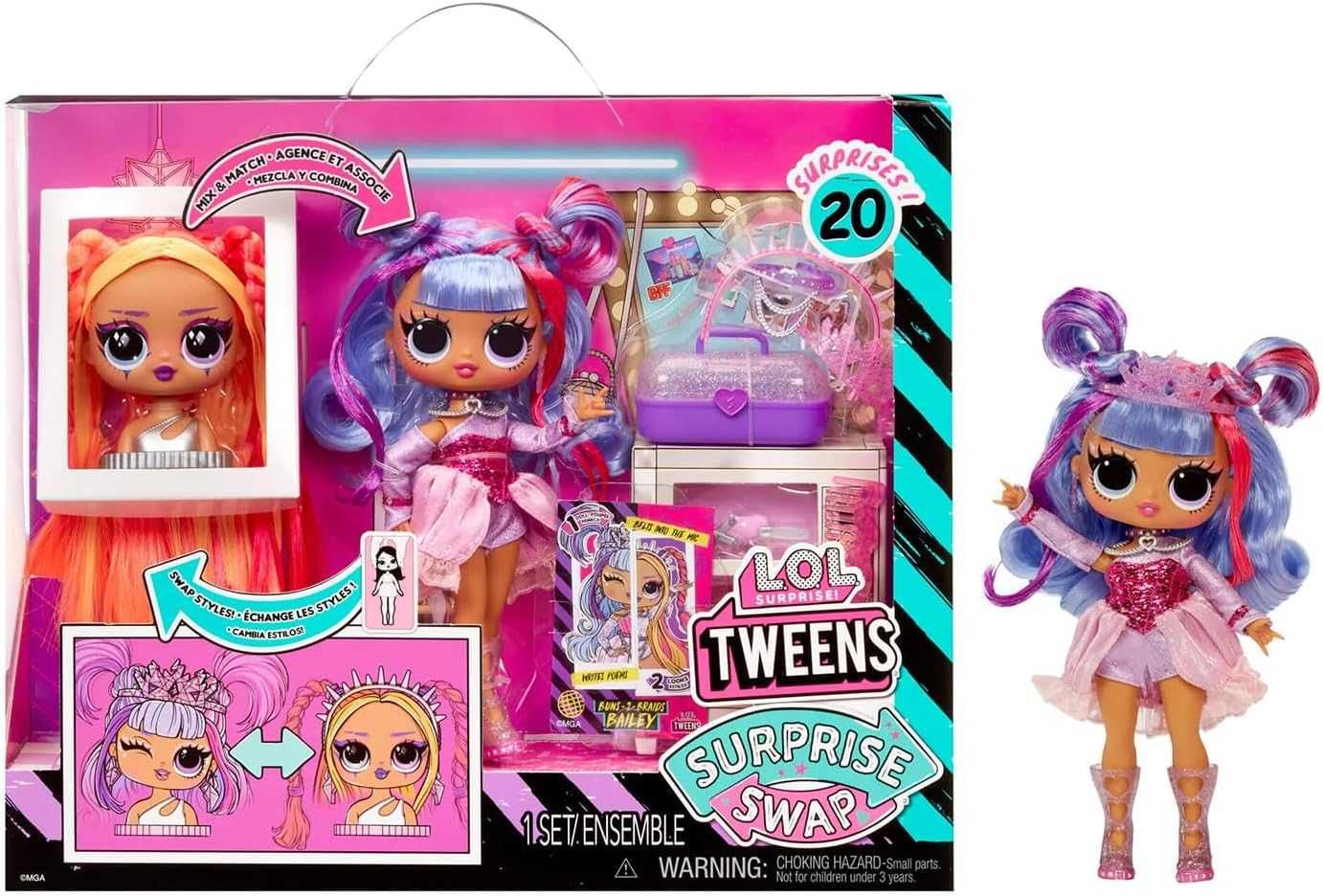 Кукла лол твинс L.O.L. Surprise! Tweens Surprise Swap Fashion Doll