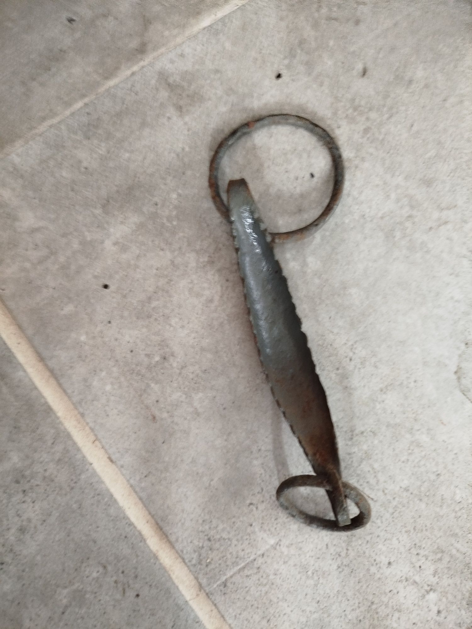 Peça em ferro antiga
