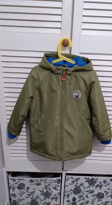 Kurtka przejściowa 116/122 czapki,komin