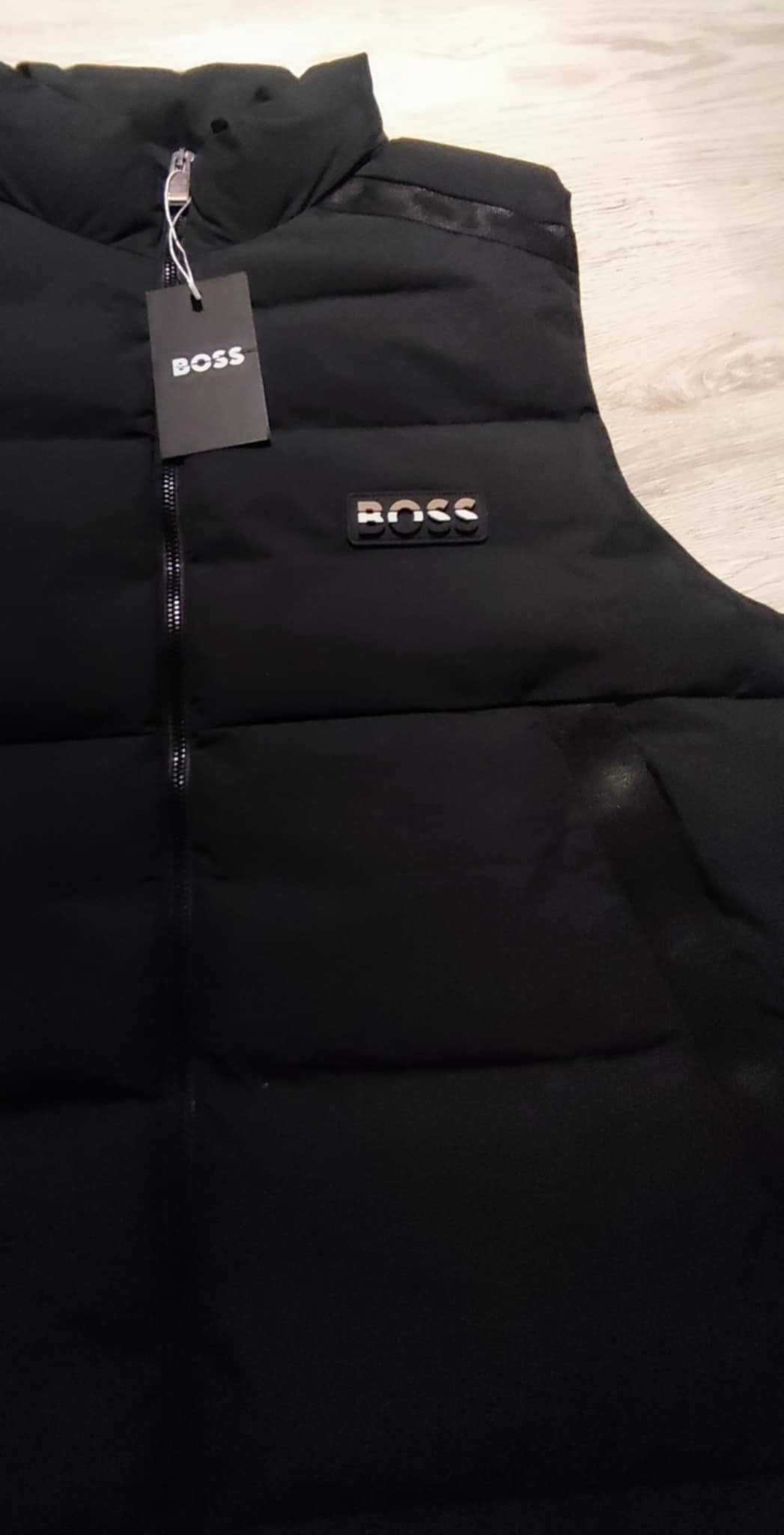 Nowa czarna kamizelka bezrękawnik XL Hugo Boss uniseks
