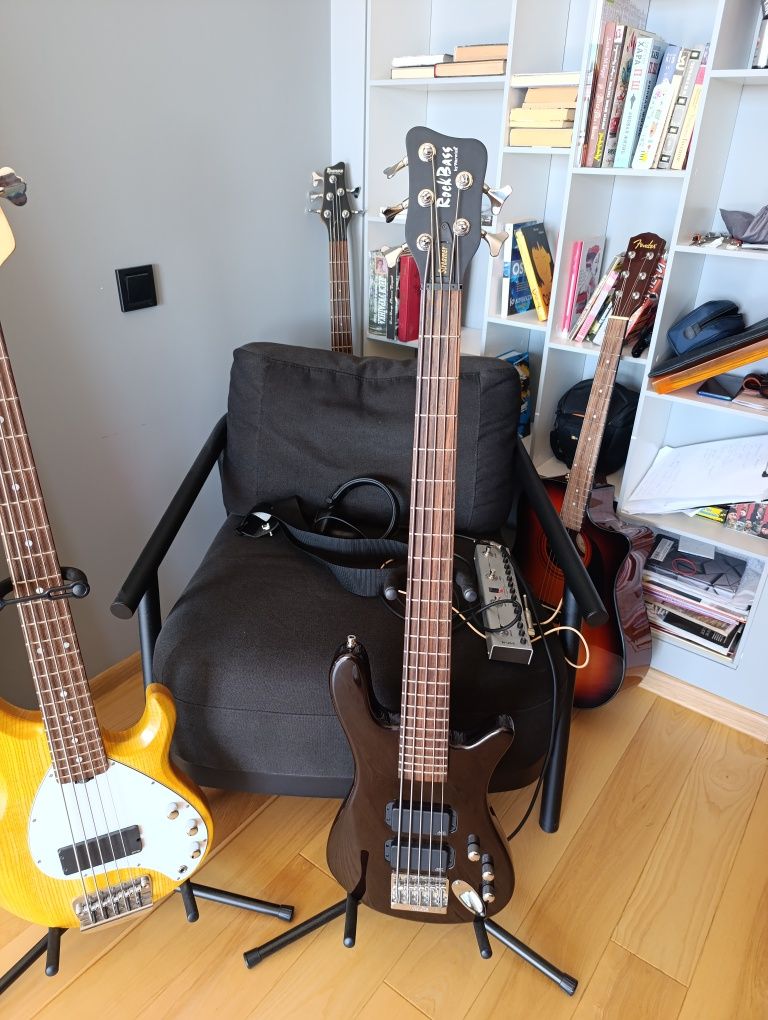 Бас-гитара Warwick RockBass Streamerr , 5-Strin в комплекті процесор