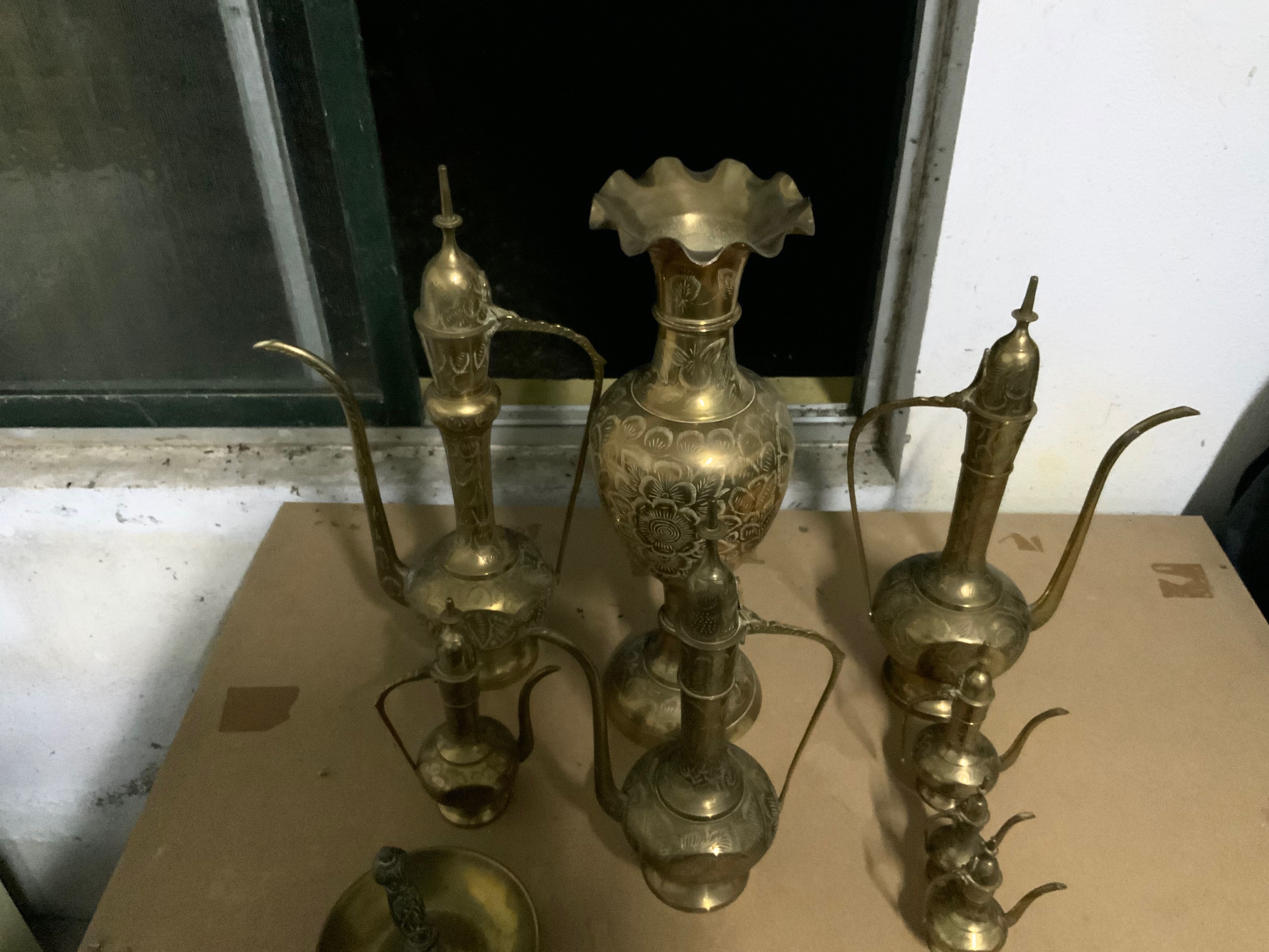 Conjunto completo de Lamparinas vintage - 9 peças -