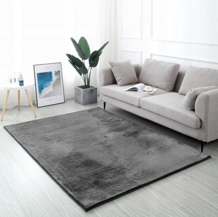 NOWY Pluszowy Dywan Rabbit Puszysty Mięki 120x160 Futrzany