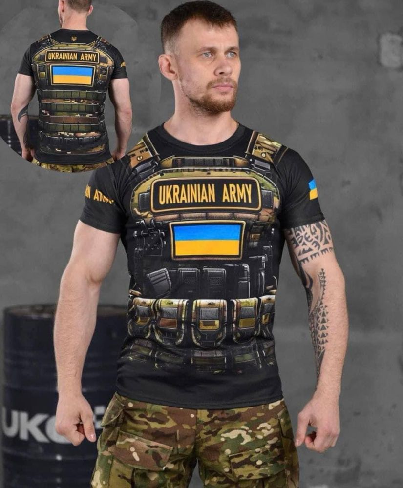 Військові футболки мульт піксель койот олива штурмовик ЗСУ