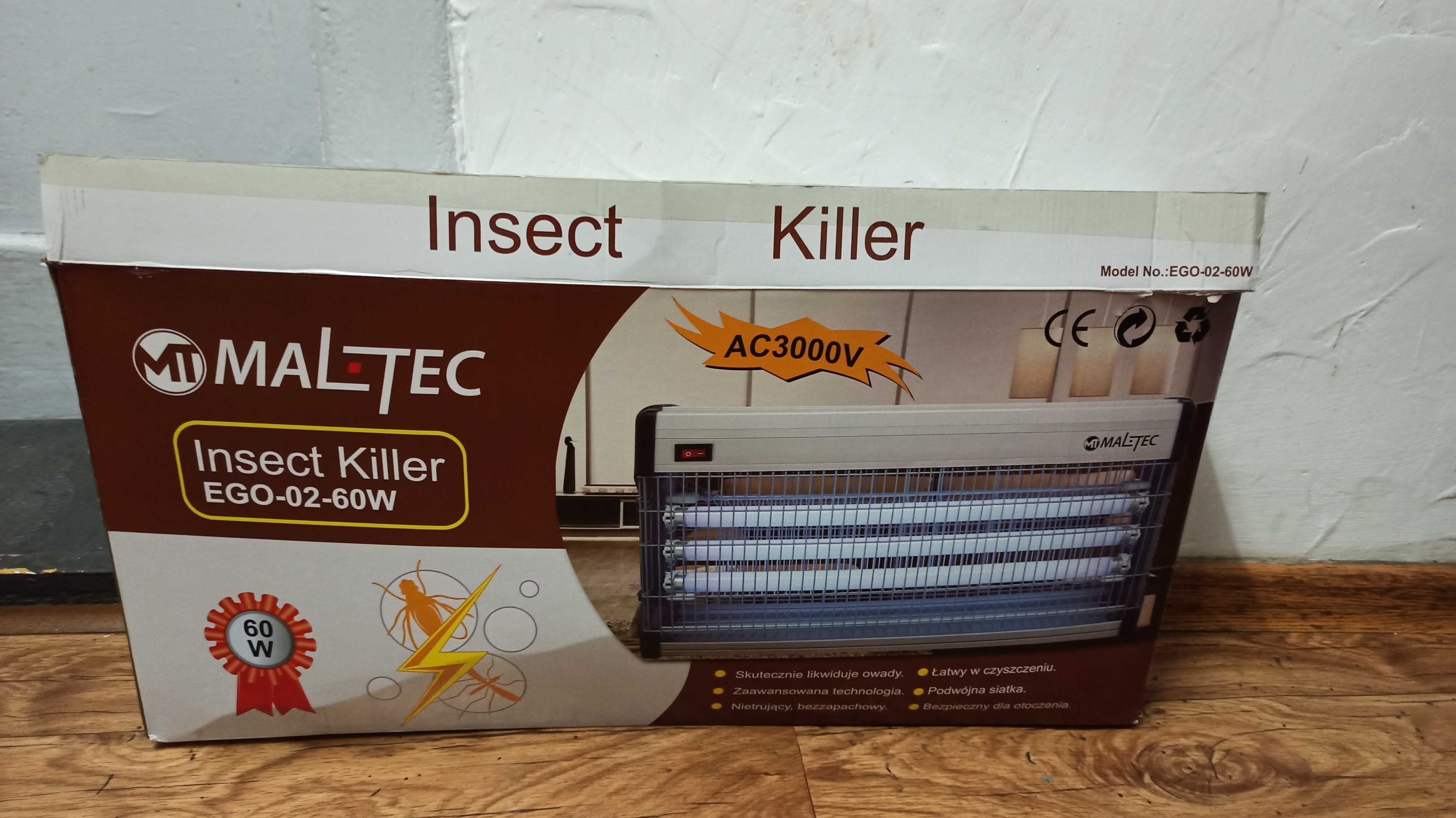 Lampa Owadobójcza Maltec Insect Killer AC 3000V, 60 W