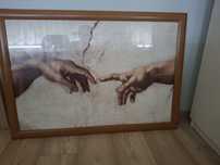 Obraz Stworzenie Adama 100x70