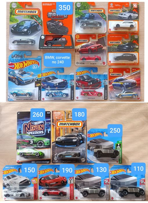 Машинки Hot Wheels, Matchbox, BMW Mercedes Porsche