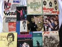 Coleção de 12 singles vinil exitos anos 70