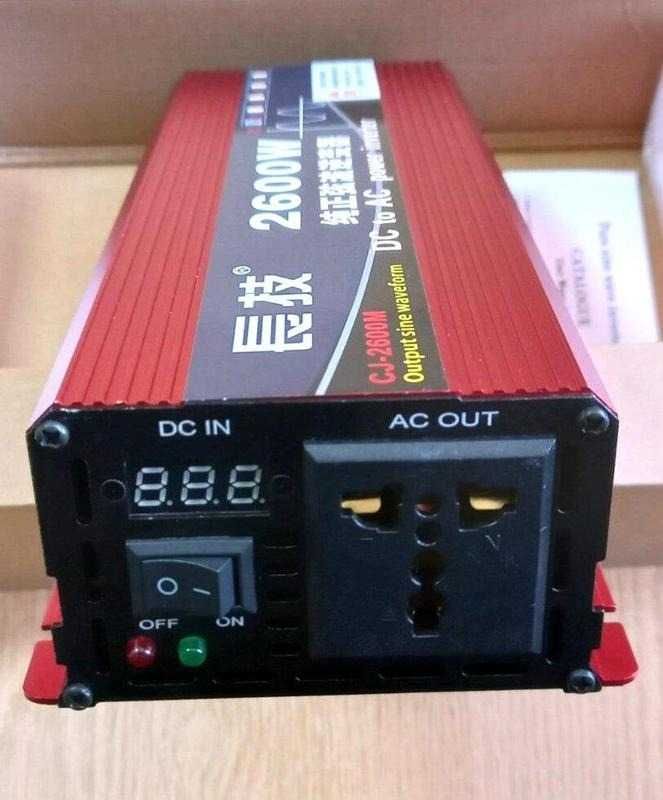 Преобразователь 12v 2600w c чистым синусом Под котел насос холодильник