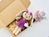 Maskotka zrobiona na szydełku handmade