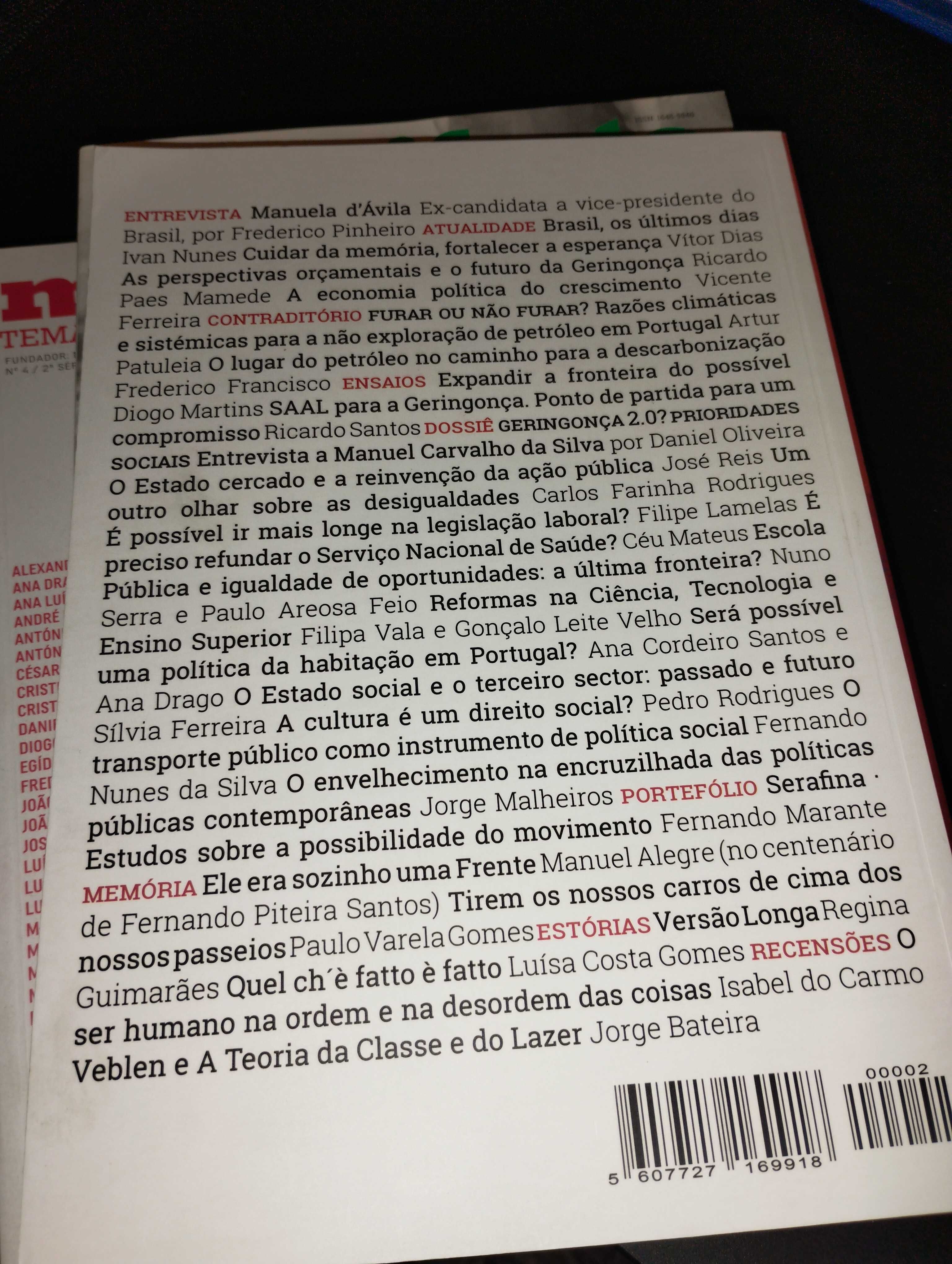 Manifesto - Revista Temas Sociais e Políticos  - 2ª Série Nºs 1 a 5