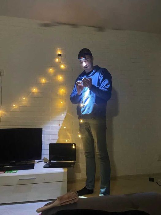 Аккумуляторный налобный фонарь фонарик с USB зарядкой налобник