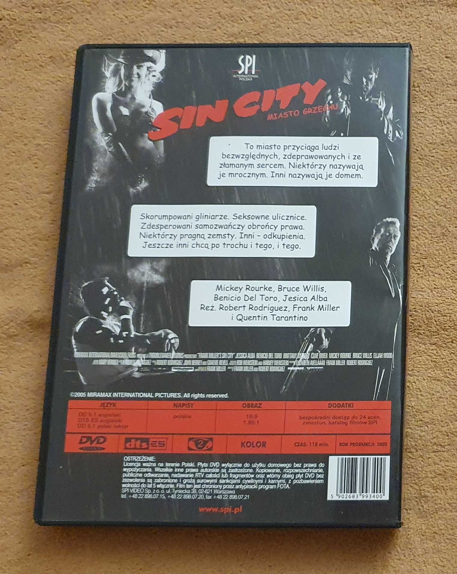 Film DVD: "Sin City -Miasto grzechu "-napisy PL
