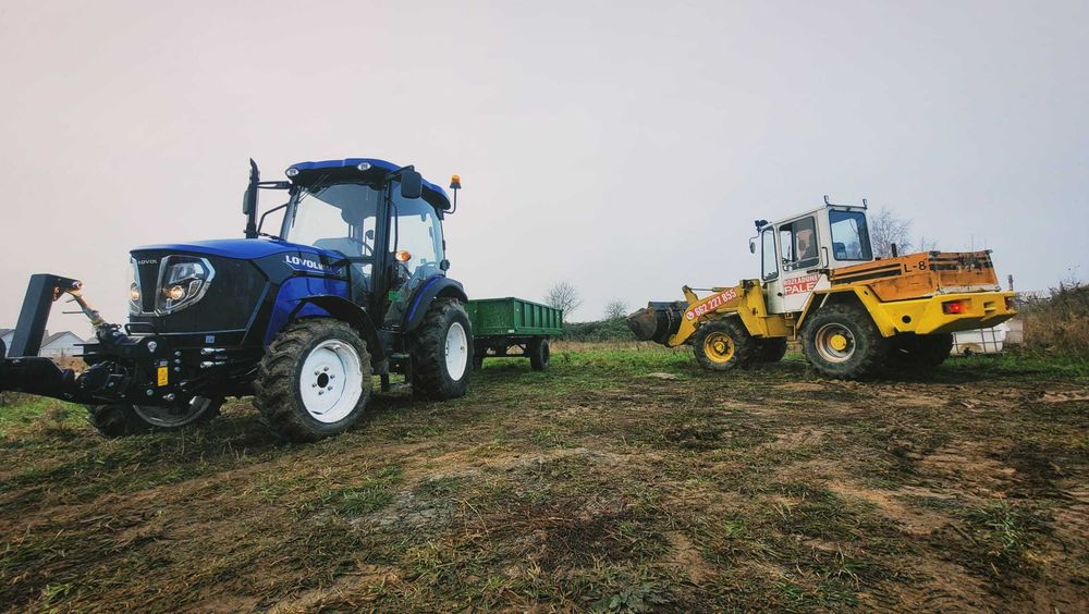 Rozładunek palet - usługi wynajem ładowarka kołowa