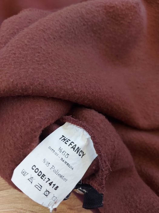 The Fancy damska bluza brązowa sweater z zamkiem z każdej strony M - L