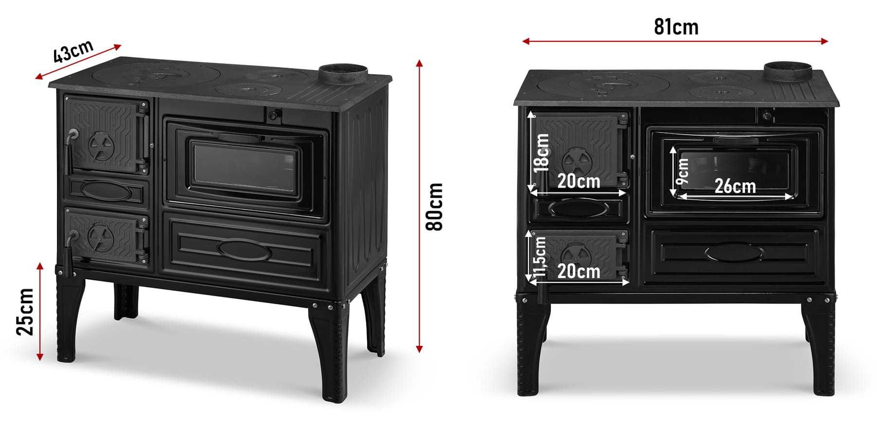 ŻELIWNA KUCHENKA SIGMA 304 Westfalka Węglowa Emaliowana 10,7kW Okazja