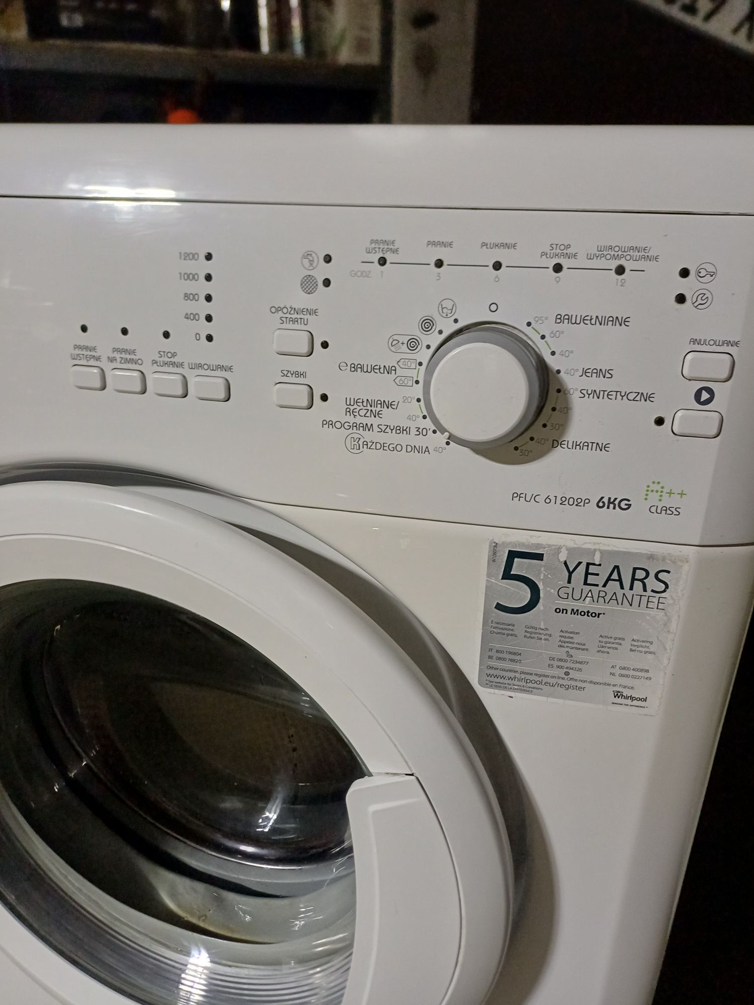 Pralka Whirlpool 6kg