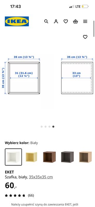 Szafka ikea 3 sztuki podwiezsne biale na dokumenty